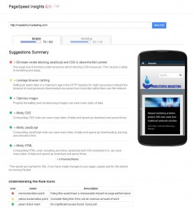 Google Pagespeed Insights - Mobile