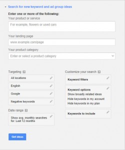 Google Keyword Planner