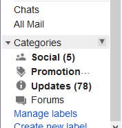 Gmail Categories