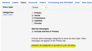 Customize your Gmail Inbox